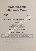 Book cover of Weekly Operating Notice containing Temporary Speed Restrictions, Engineering Arrangements, Signalling & Permanent Way Alterations, General Instructions and Notices, 20 to 26 June 1998 by Railtrack Midlands